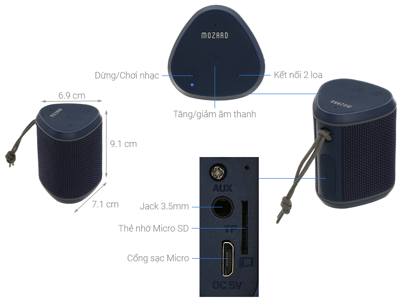 Loa Bluetooth Mozard Y550 Plus