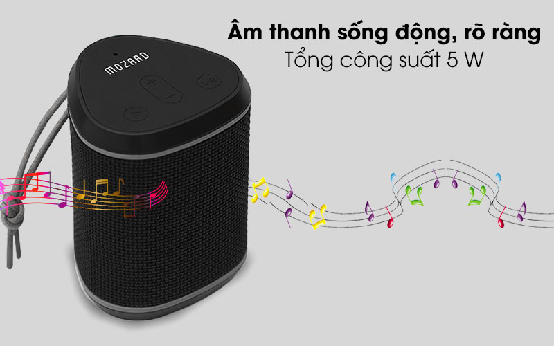 Loa Bluetooth Mozard Y550 Plus Đen - Công suất