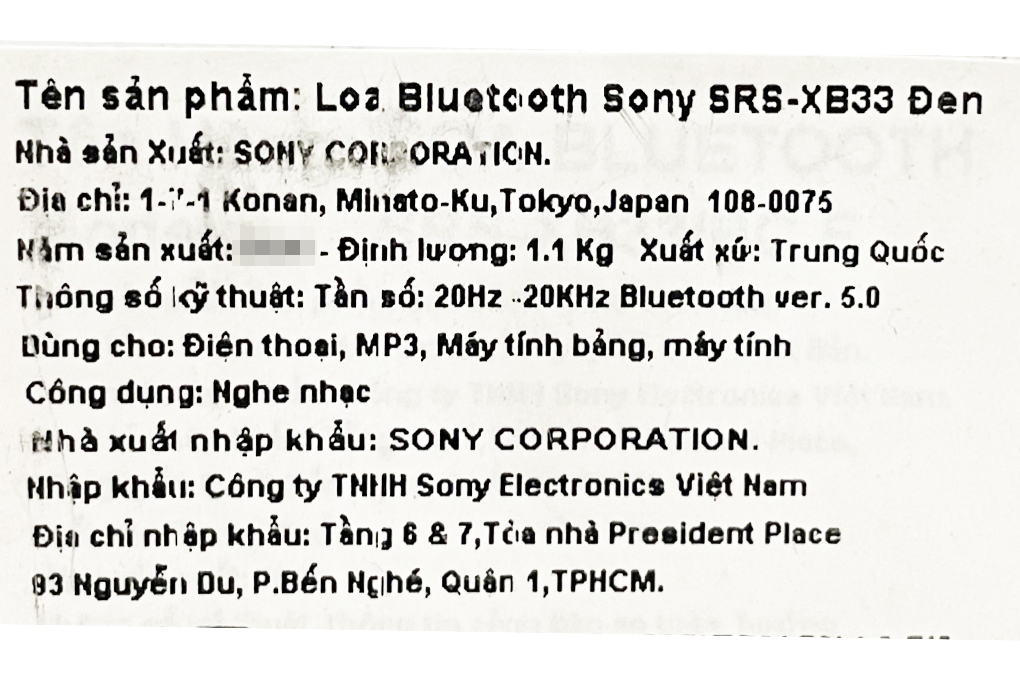 Loa Bluetooth Sony Extra Bass SRS-XB33 - 26