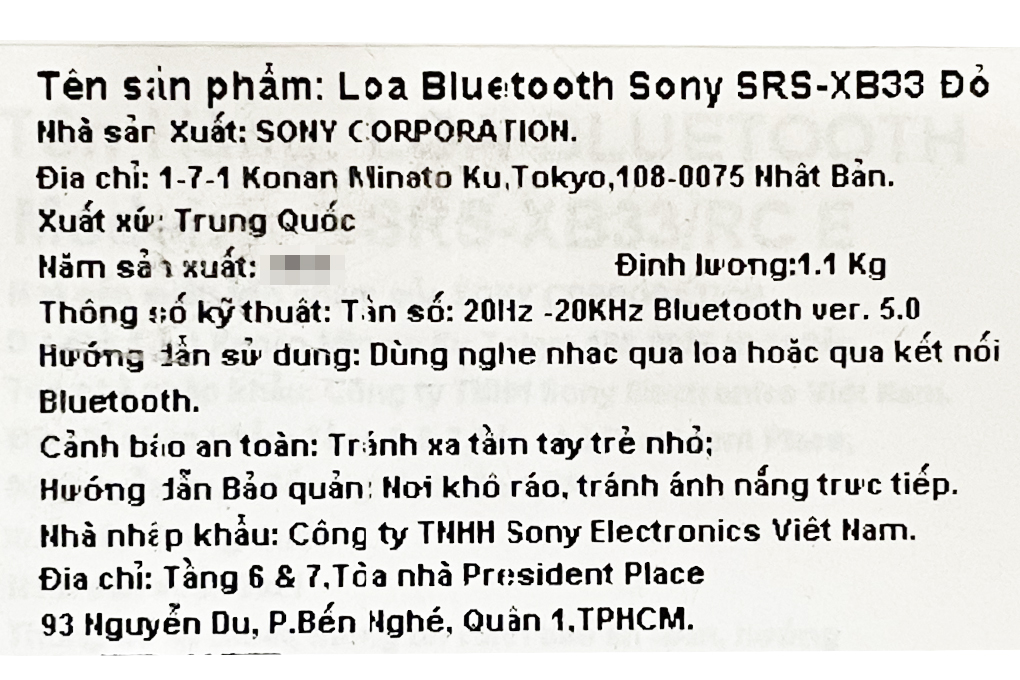 Loa Bluetooth Sony Extra Bass SRS-XB33 - 25