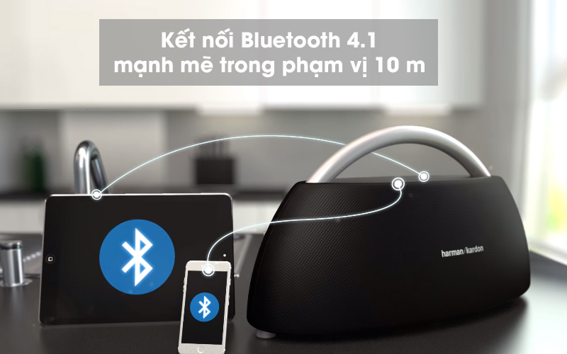 Loa Bluetooth Harman Kardon Go + Play mini Đen - Sử dụng kết nối Bluetooth 4.1