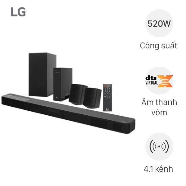 Loa thanh soundbar LG 4.1 SN5R 520W - giá tốt, chính hãng