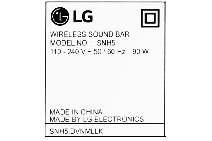 Bộ loa thanh LG SNH5 600W Màu Đen