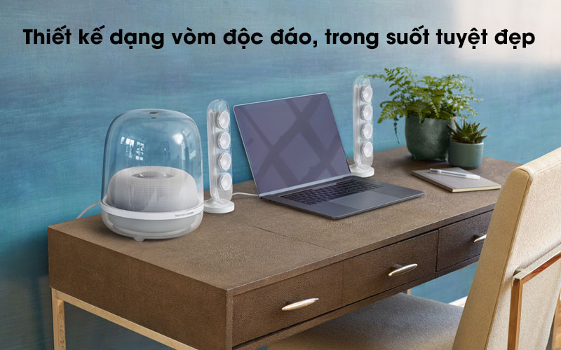 Loa Bluetooth Harman Kardon SoundSticks 4 Trắng - Thiết kế Loa Bluetooth Harman Kardon SoundSticks 4 Trắng - Thiết kế