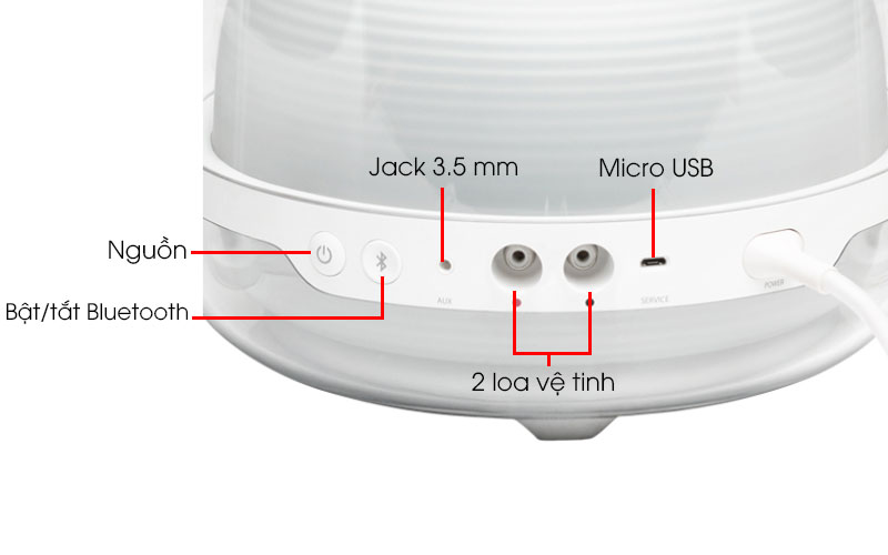 Loa Bluetooth Harman Kardon SoundSticks 4 Trắng - Kết nối Loa Bluetooth Harman Kardon SoundSticks 4 Trắng - Kết nối