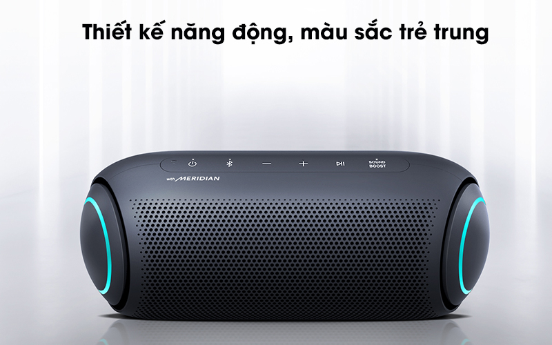 Loa Bluetooth LG Xboom Go PL7 Xanh đen - Thiết kế