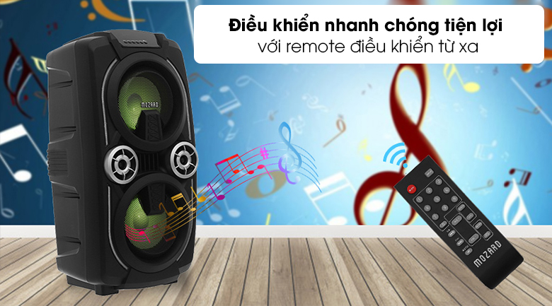 Loa Kéo Bluetooth Mozard L0629K Đen Xám