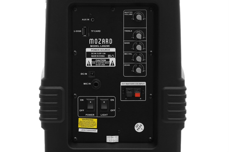 Loa Kéo Bluetooth Mozard L0629K Đen Xám Màu Đen - Xám