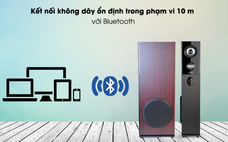 Loa Tivi Bluetooth Mozard M112 Nâu - Bluetooth