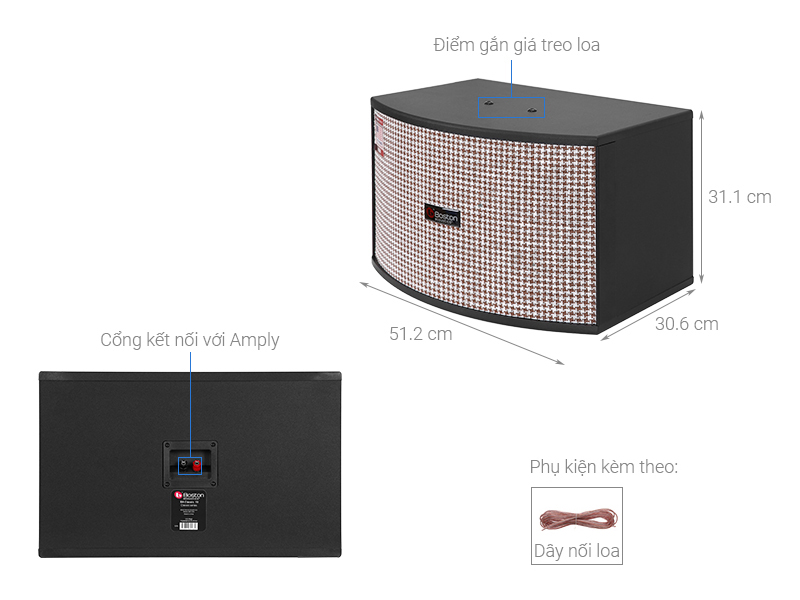 Cặp loa karaoke Boston Acoustic Classic 10 300W