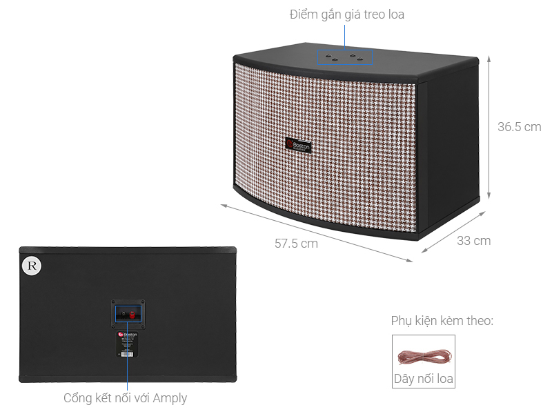 Cặp loa karaoke Boston Acoustic Classic 12 400W