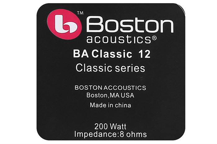 Cặp loa karaoke Boston Acoustic Classic 12 400W Màu Trắng - Đen
