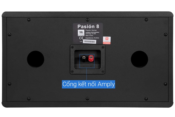 Cặp loa karaoke JBL Pasion 8 300W Màu Đen - Vàng đồng