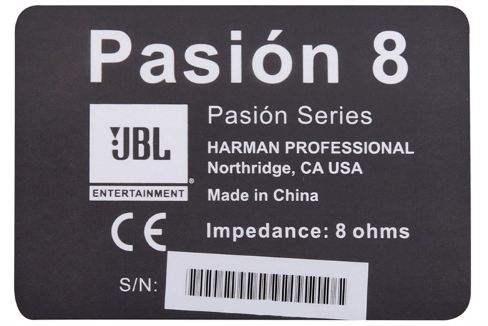 Cặp loa karaoke JBL Pasion 8 300W Màu Đen - Vàng đồng