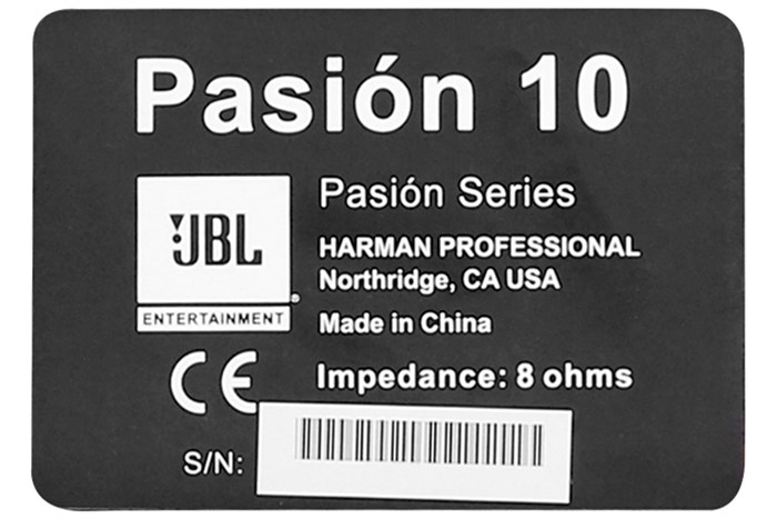 Cặp loa karaoke JBL Pasion 10 400W Màu Đen - Vàng đồng
