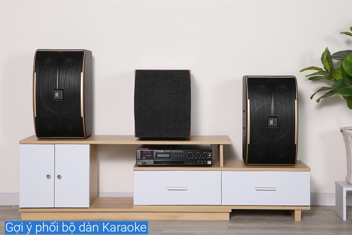 Cặp loa karaoke JBL Pasion 10 400W Màu Đen - Vàng đồng