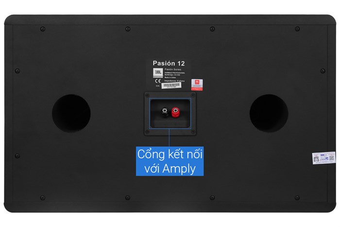 Cặp loa karaoke JBL Pasion 12 500W Màu Đen - Vàng đồng
