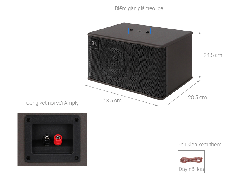 Cặp loa karaoke JBL MK 08 300W