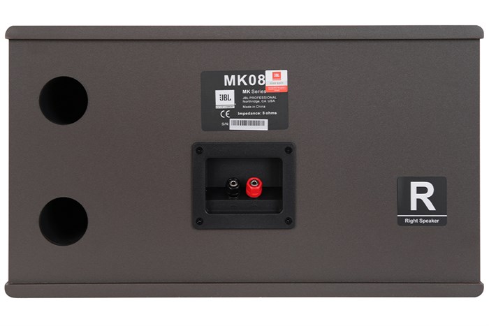 Cặp loa karaoke JBL MK 08 300W Màu Đen - nâu