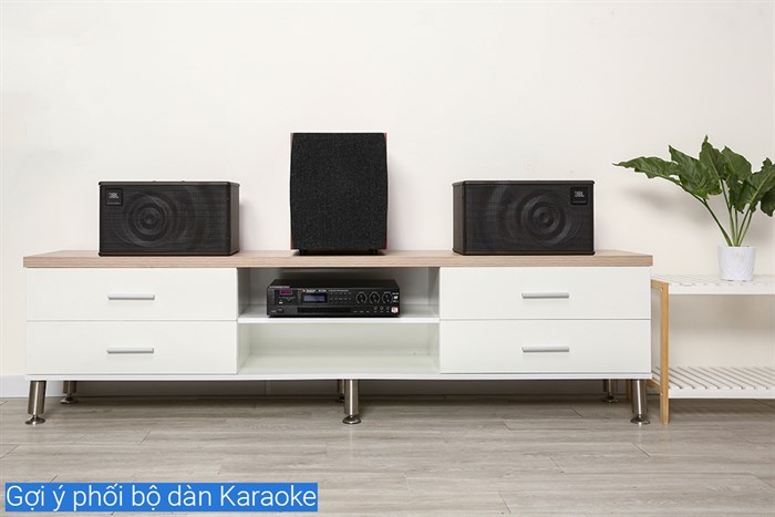 Cặp loa karaoke JBL MK 08 300W Màu Đen - nâu