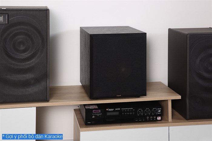 Loa siêu trầm Klipsch SUB100-BK 240W Màu Đen - Vàng đồng