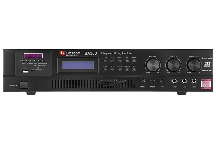 Amply Karaoke Boston Acoustics BA300 Màu Đen