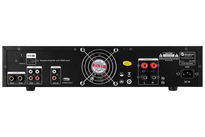 Amply Karaoke Boston Acoustics BA300 Màu Đen
