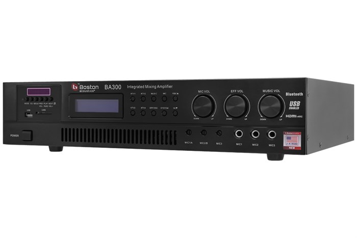 Amply Karaoke Boston Acoustics BA300 Màu Đen