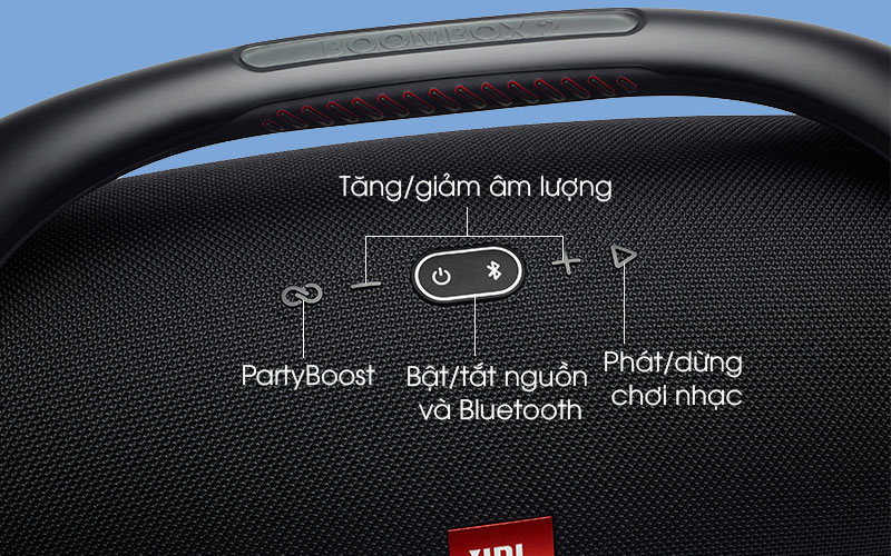 loa Bluetooth JBL Boombox 2 Đen - Nút