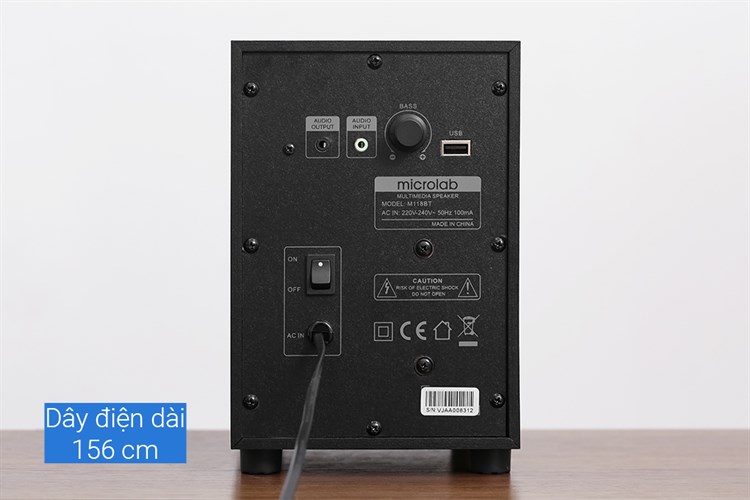 Loa vi tính Bluetooth Microlab M118BT Đen Màu Đen