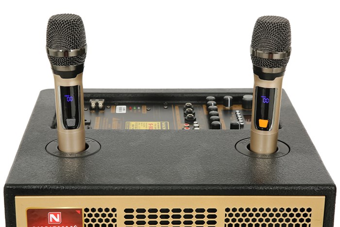 Loa kéo karaoke Nanomax S-900 420W Màu Đen - Vàng