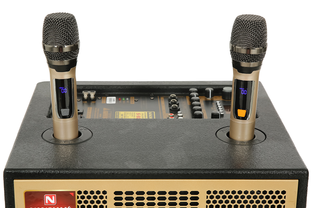 Loa kéo karaoke Nanomax S-900 420W Màu Đen - Vàng