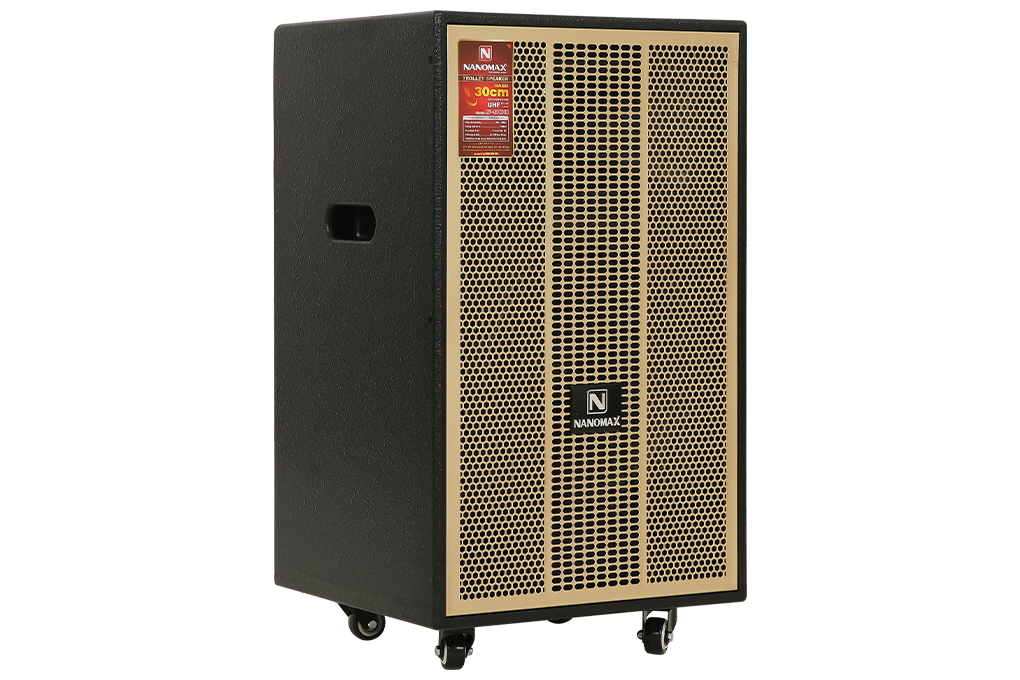 Loa kéo karaoke Nanomax S-900 420W Màu Đen - Vàng