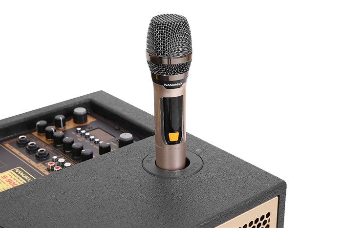 Loa kéo karaoke Nanomax S-900 420W Màu Đen - Vàng