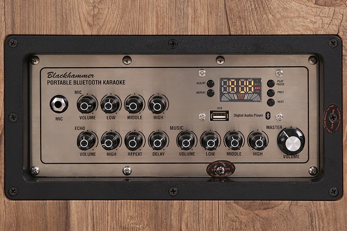 Cặp loa điện karaoke BlackHammer BH-408 400W Màu Đen - Vàng