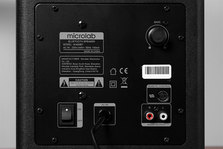 Loa vi tính Bluetooth Microlab M600BT Đen Màu Đen