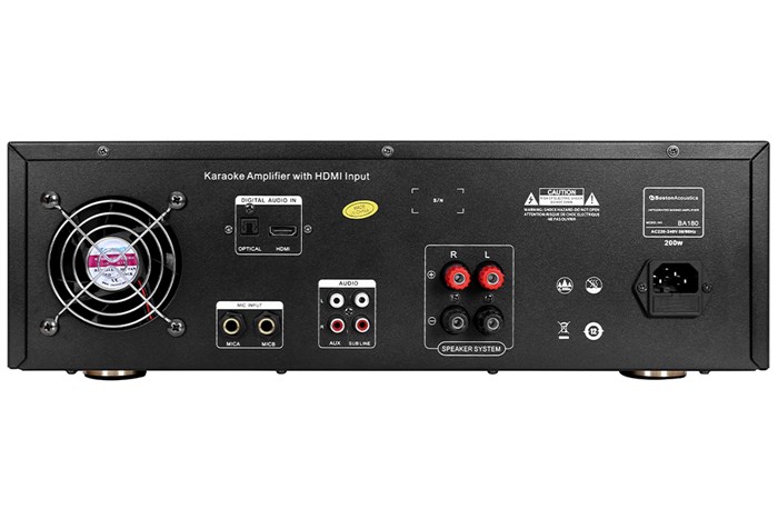 Amply Boston Acoustics BA180 400W Màu Đen