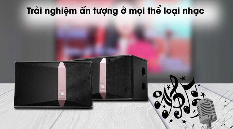 Thưởng thức tốt mọi thể loại nhạc - Cặp Loa Karaoke JBL KI510