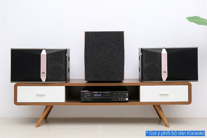 Cặp loa karaoke JBL KI510 700W Màu Đen - Vàng đồng