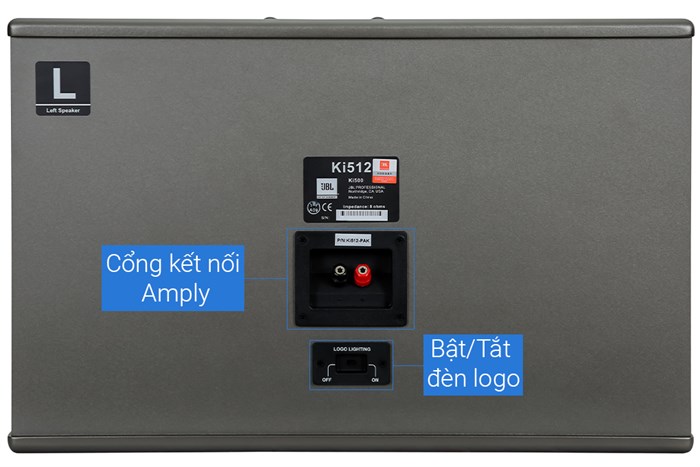 Cặp loa karaoke JBL KI512 800W Màu Đen hồng