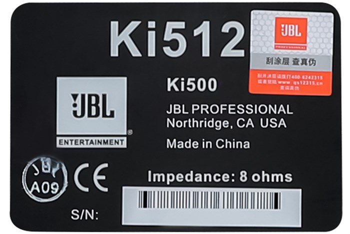 Cặp loa karaoke JBL KI512 800W Màu Đen hồng