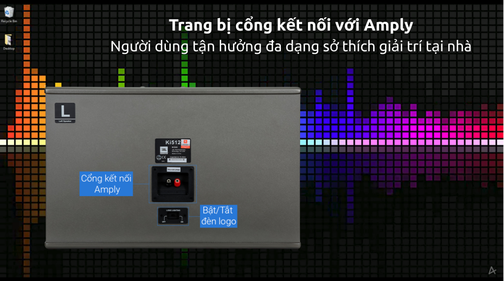 Cặp loa karaoke JBL KI512 800W - Kết nối