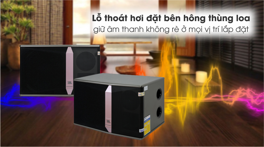 Bộ Loa JBL KI512 - Lỗ thoát hơi