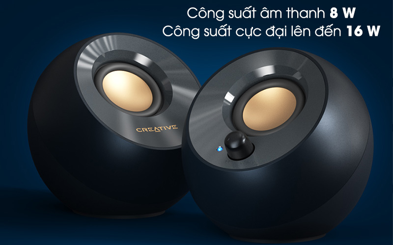 Loa vi tính Creative Pebble V2 Đen - Công suất