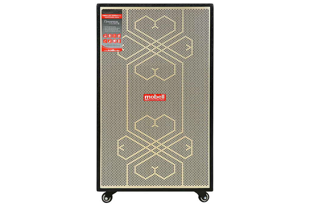 Loa kéo karaoke Mobell MK-6080 500W Màu Đen - Vàng