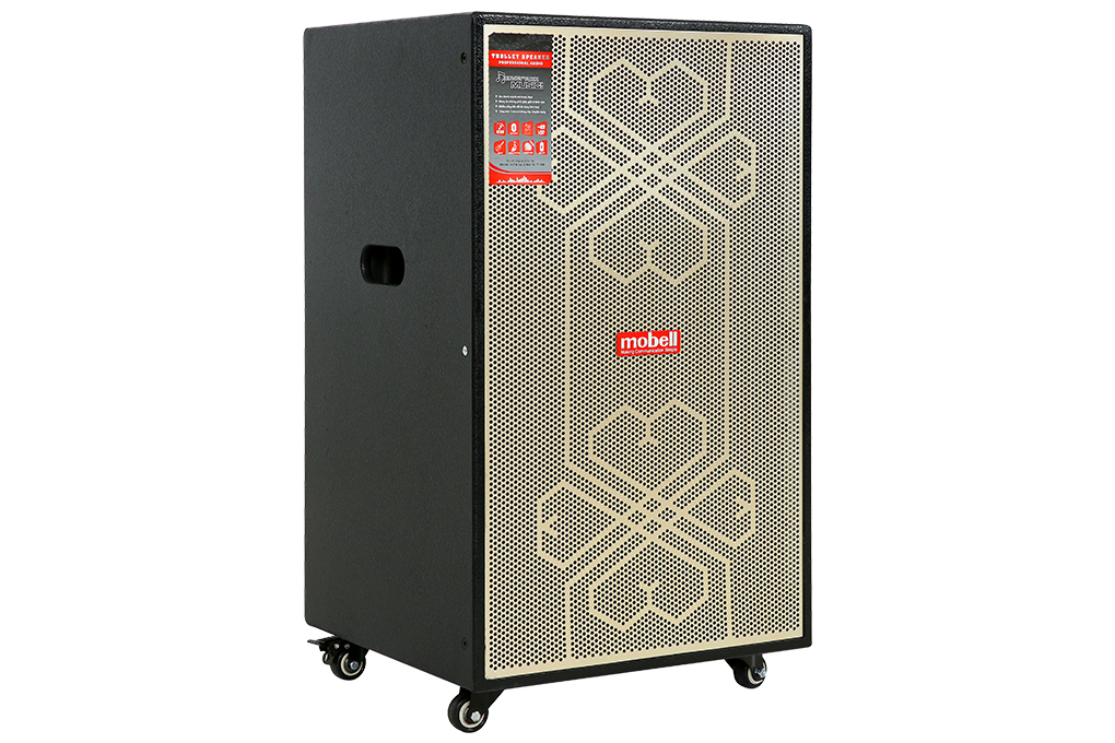 Loa kéo karaoke Mobell MK-6080 500W Màu Đen - Vàng