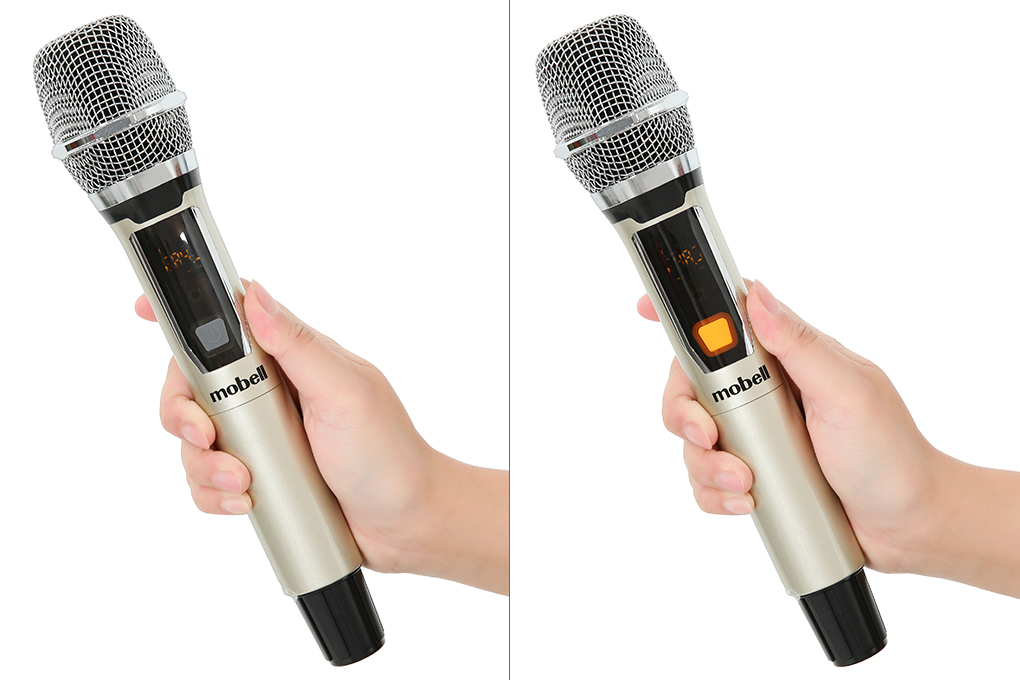 Loa kéo karaoke Mobell MK-6080 500W Màu Đen - Vàng