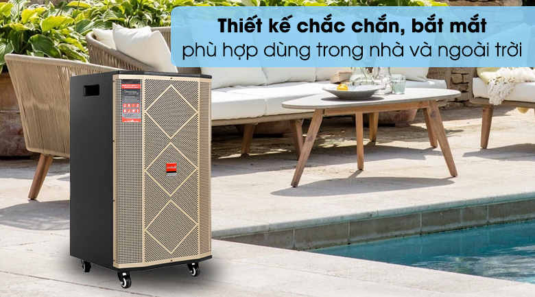 Loa kéo Karaoke Mobell MK-7080 1000W - Thiết kế chắc chắn