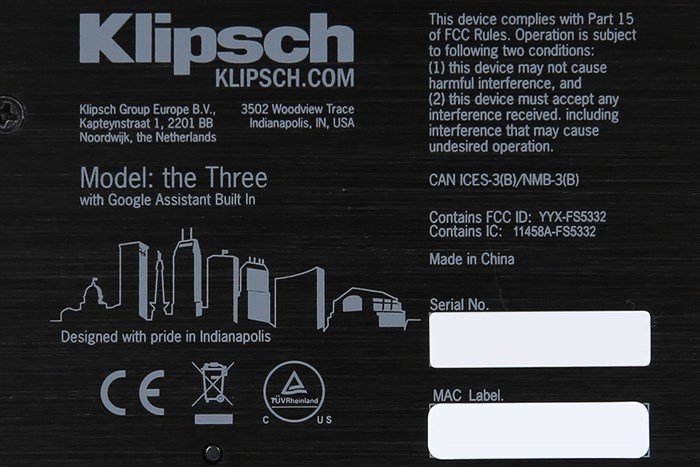 Loa bluetooth Klipsch The Three With GVA Walnut 80W