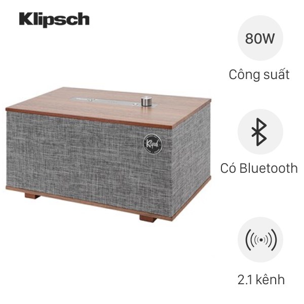 Loa bluetooth Klipsch The Three With GVA Walnut 80W
